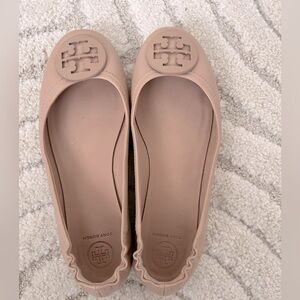 Tory Burch ballet flats Minnie size 8 beige nude